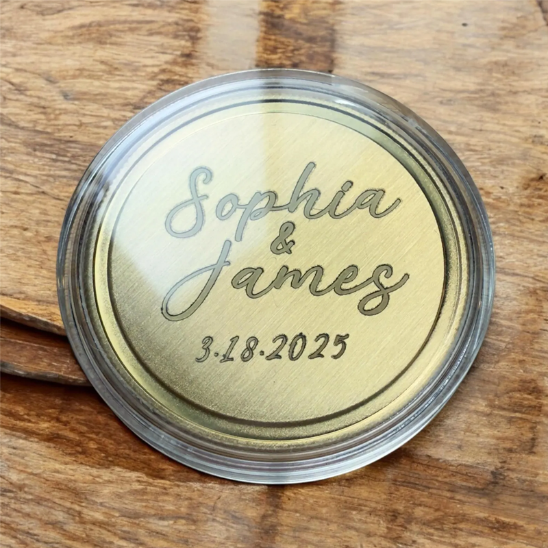 Custom Brass Challenge Coin, Decision Coin, Flip Coin, Souvenir Token, Fathers Day Gift, Gift for Her, Personalized Gift, photo engraving